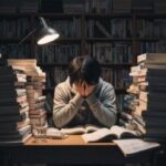 大学受験のプレッシャーと体調不良で、勉強に悩む高校生。