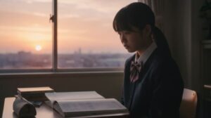全日制高校への進学について、希望と不安を抱えながら思い悩む起立性調節障害の学生